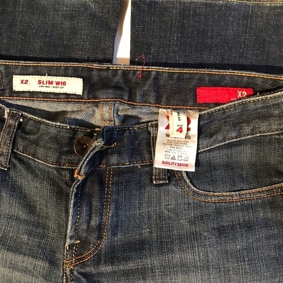 🌙TWO PAIRS OF JEANS SIZE SIZE 4! REFUGE AND X2 - Picture 4 of 6